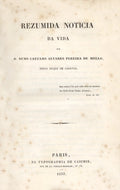 REZUMIDA NOTÃCIA DA VIDA DE D. NUNO CAETANO ALVARES PEREIRA DE MELLO,