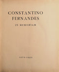 CONSTANTINO FERNANDES IN MEMORIAM 1878-1920.