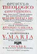 OPUSCULO THEOLOGICO DAS CONSTITUIÃ‡Ã•ES,
