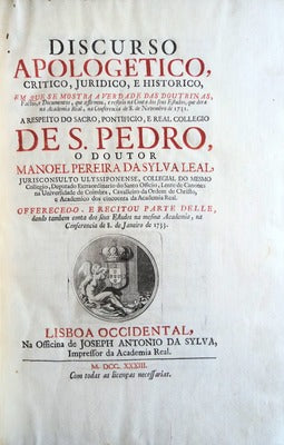 DISCURSO APOLOGETICO,