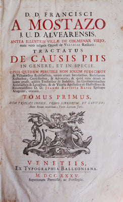 TRACTATUS DE CAUSIS PIIS IN GENERE, ET IN SPECIE.