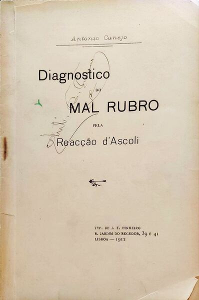 DIAGNOSTICO DO MAL RUBRO PELA REACÃ‡ÃƒO Dâ€™ASCOLI.