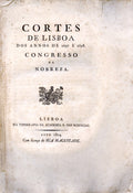 CORTES DE LISBOA DOS ANNOS DE 1697 E 1698.