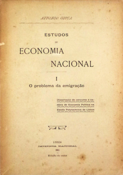 ESTUDOS DE ECONOMIA NACIONAL