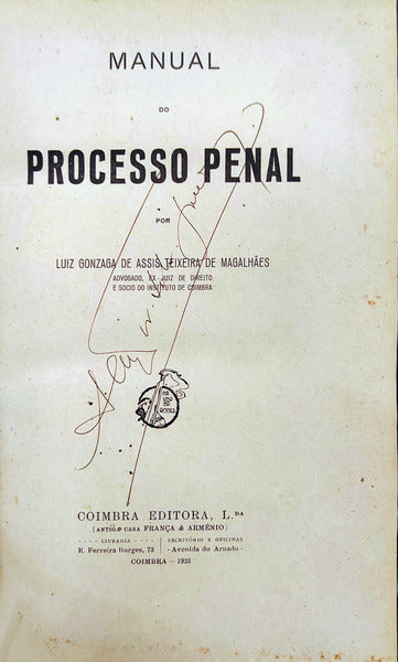 MANUAL DO PROCESSO PENAL