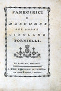 PANEGIRICI E DISCORSI DEL PADRE GIROLAMO TORNIELLI.