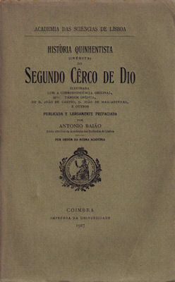 HISTÃ“RIA QUINHENTISTA (INÃ‰DITA) DO SEGUNDO CÃŠRCO DE DIO