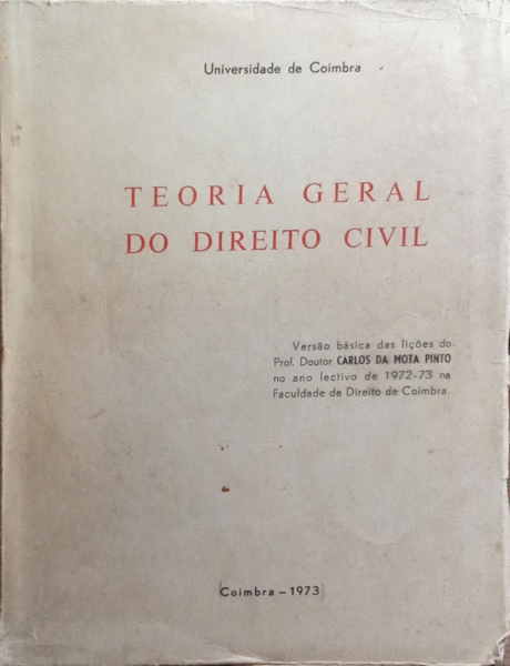TEORIA GERAL DO DIREITO CIVIL.