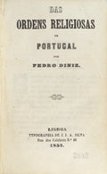 DAS ORDENS RELIGIOSAS EM PORTUGAL.