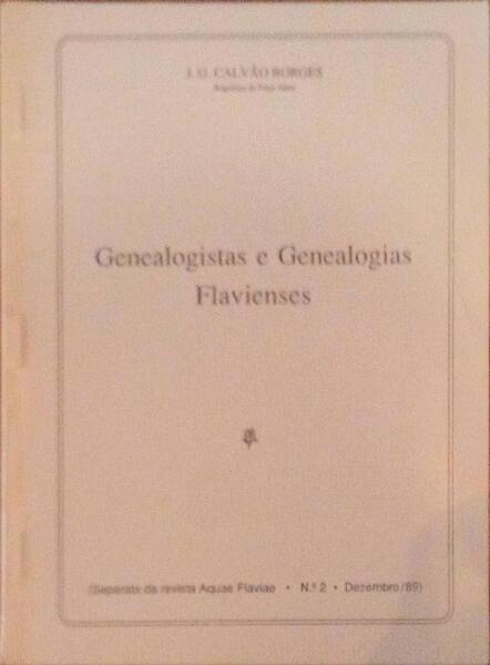 GENEALOGISTAS E GENEALOGIAS FLAVIENSES.