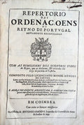 REPERTORIO DAS ORDENAÃ‡ONS DO REYNO DE PORTVGAL