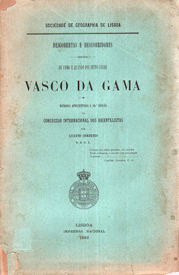 DE COMO E QUANDO FOI FEITO CONDE VASCO DA GAMA.