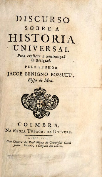DISCURSO SOBRE A HISTORIA UNIVERSAL