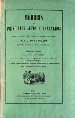 MEMORIA DOS PRINCIPAES ACTOS E TRABALHOS.
