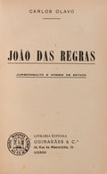 JOÃƒO DAS REGRAS: JURISCONSULTO E HOMEM DE ESTADO. [ENC.]