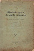 MINUTA DE AGRAVO DE INJUSTA PRONÃšNCIA...