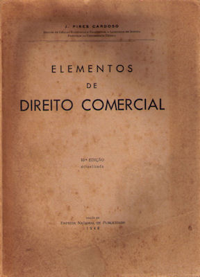 ELEMENTOS DE DIREITO COMERCIAL. [10.Âª EDIÃ‡ÃƒO]