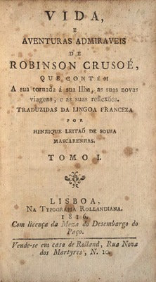 VIDA, E AVENTURAS ADMIRAVEIS DE ROBINSON CRUSOÃ‰,