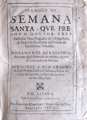 SERMÃ•ES DA SEMANA SANTA,
