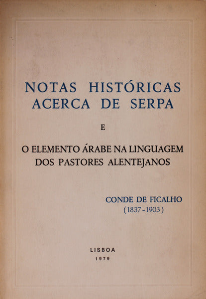 NOTAS HISTÃ“RICAS ACERCA DE SERPA
