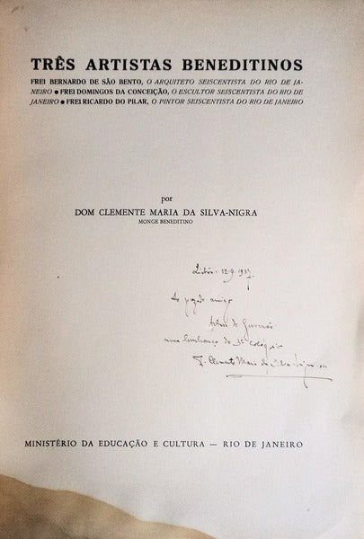 TRÃŠS ARTISTAS BENEDITINOS.