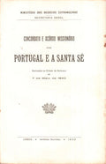 CONCORDATA E ACÃ”RDO MISSIONÃRIO ENTRE PORTUGAL E A SANTA SÃ‰.