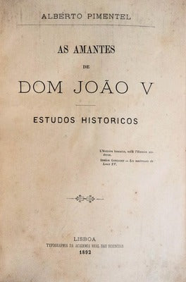 AS AMANTES DE D. JOÃO V.