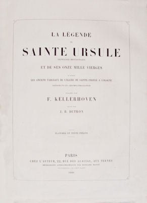 LA LÃ‰GENDE DE SAINTE URSULE [ENCADERNAÃ‡ÃƒO ARTÃSTICA]