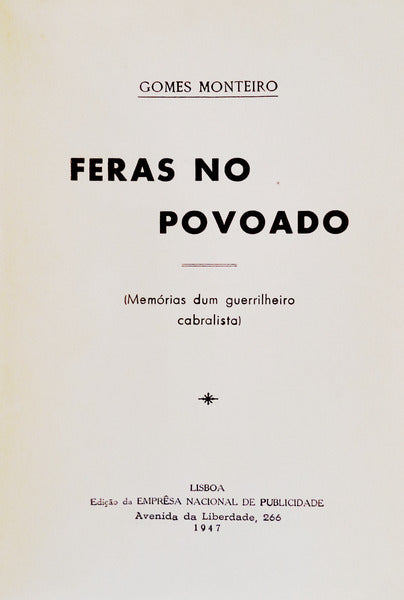 FERAS NO POVOADO.