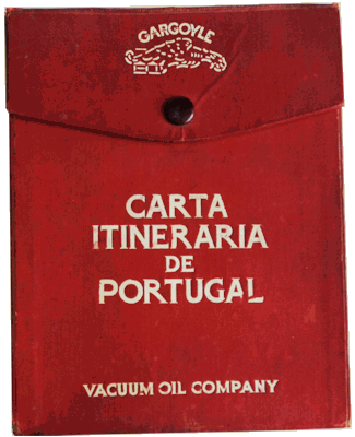 CARTA ITINERARIA DE PORTUGAL DA VACCUM OIL COMPANY. 1937.