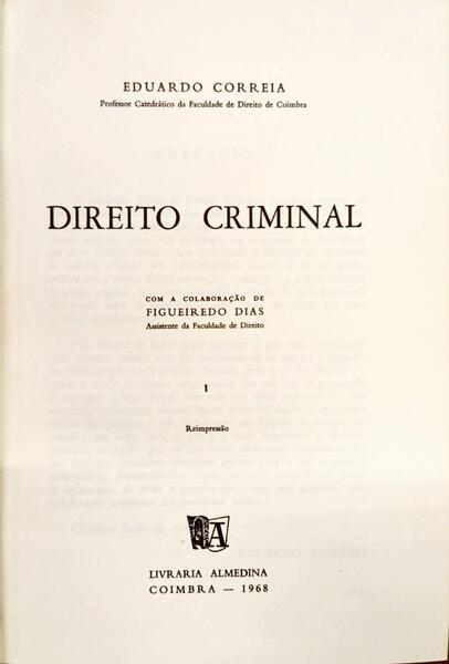 DIREITO CRIMINAL. [ENCADERNADOS - REIMPRESSÃƒO]