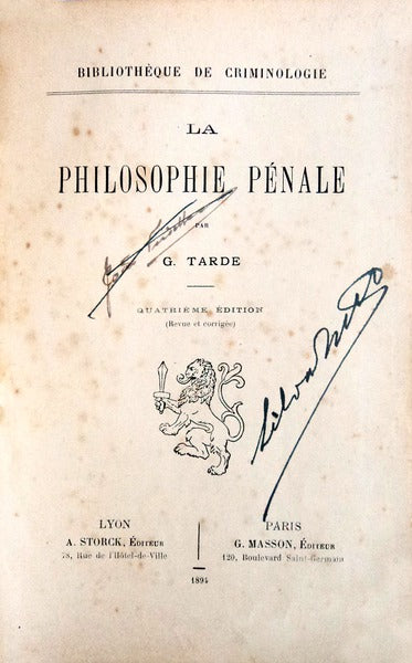 LA PHILOSOPHIE PÃ‰NALE.