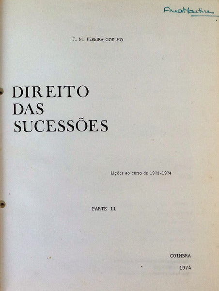 DIREITO DAS SUCESSÃ•ES.