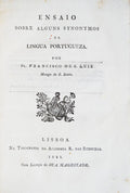 ENSAIO SOBRE ALGUNS SYNONYMOS DA LINGUA PORTUGUEZA