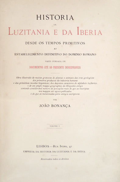 HISTORIA DA LUZITANIA E DA IBERIA.