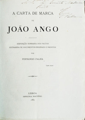 A CARTA DE MARCA DE JOÃƒO ANGO.