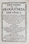 EPITOME DE LA ELOQUENCIA ESPAÃ‘OLA.