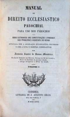 MANUAL DE DIREITO ECCLESIASTICO