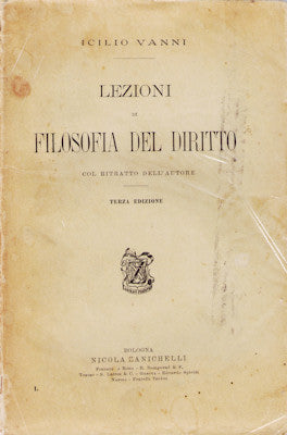 LEZIONI DI FILOSOFIA DEL DIRITTO.