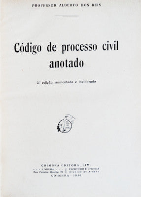 CÃ“DIGO DE PROCESSO CIVIL ANOTADO. [2.Âª EDIÃ‡ÃƒO]