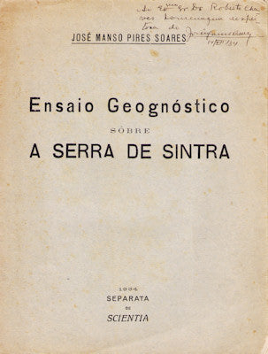 ENSAIO GEOGNÃ“STICO SOBRE A SERRA DE SINTRA.