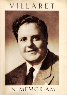 IN MEMORIAN DE JOÃƒO VILLARET.
