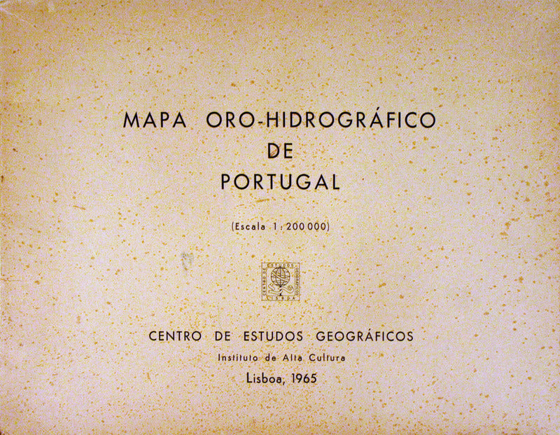 MAPA ORO-HIDROGRÃFICO DE PORTUGAL.