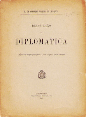 BREVE LIÃ‡ÃƒO DE DIPLOMÃTICA.
