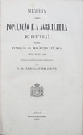 MEMORIA SOBRE A POPULAÃ‡ÃƒO E A AGRICULTURA DE PORTUGAL.