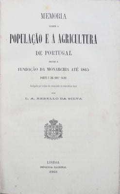 MEMORIA SOBRE A POPULAÃ‡ÃƒO E A AGRICULTURA DE PORTUGAL.