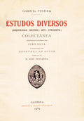 ESTUDOS DIVERSOS: ARQUEOLOGIA, HISTORIA, ARTE, ETNOGRAFIA.