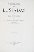 A GEOGRAPHIA DOS LUSIADAS DE LUIS DE CAMÃ•ES.