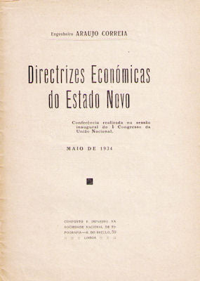 DIRECTRIZES ECONÃ“MICAS DO ESTADO NOVO.
