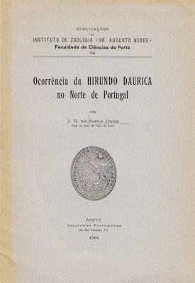OCORRÃŠNCIA DA HIRUNDO-DAURICA NO NORTE DE PORTUGAL.